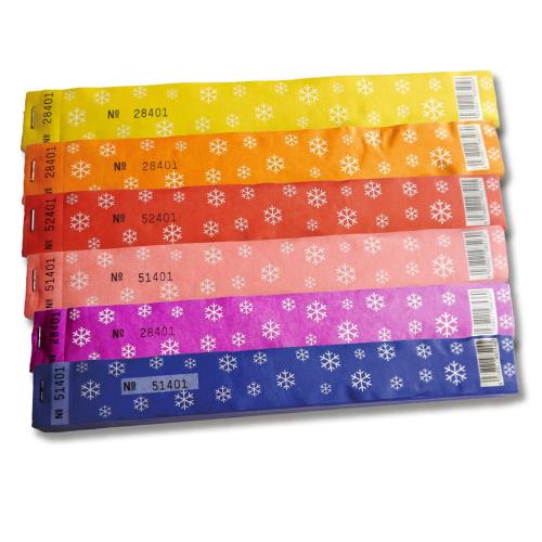 DIWA Tyvek étiquette en bloc - flocon de neige - 1 pack = 1.000 pièces / 270 x 35 mm