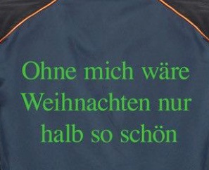 Rygtryk grøn »Uden mig ville julen kun være halvt så dejlig«