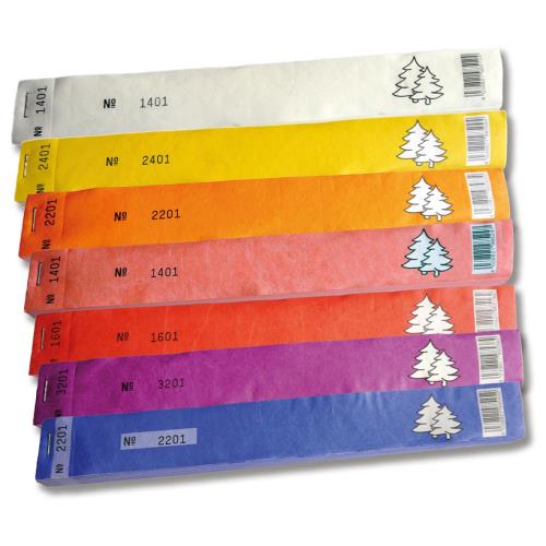DIWA Tyvek label in block - Trees 1 pack = 1,000 pieces / 270 x 35 mm