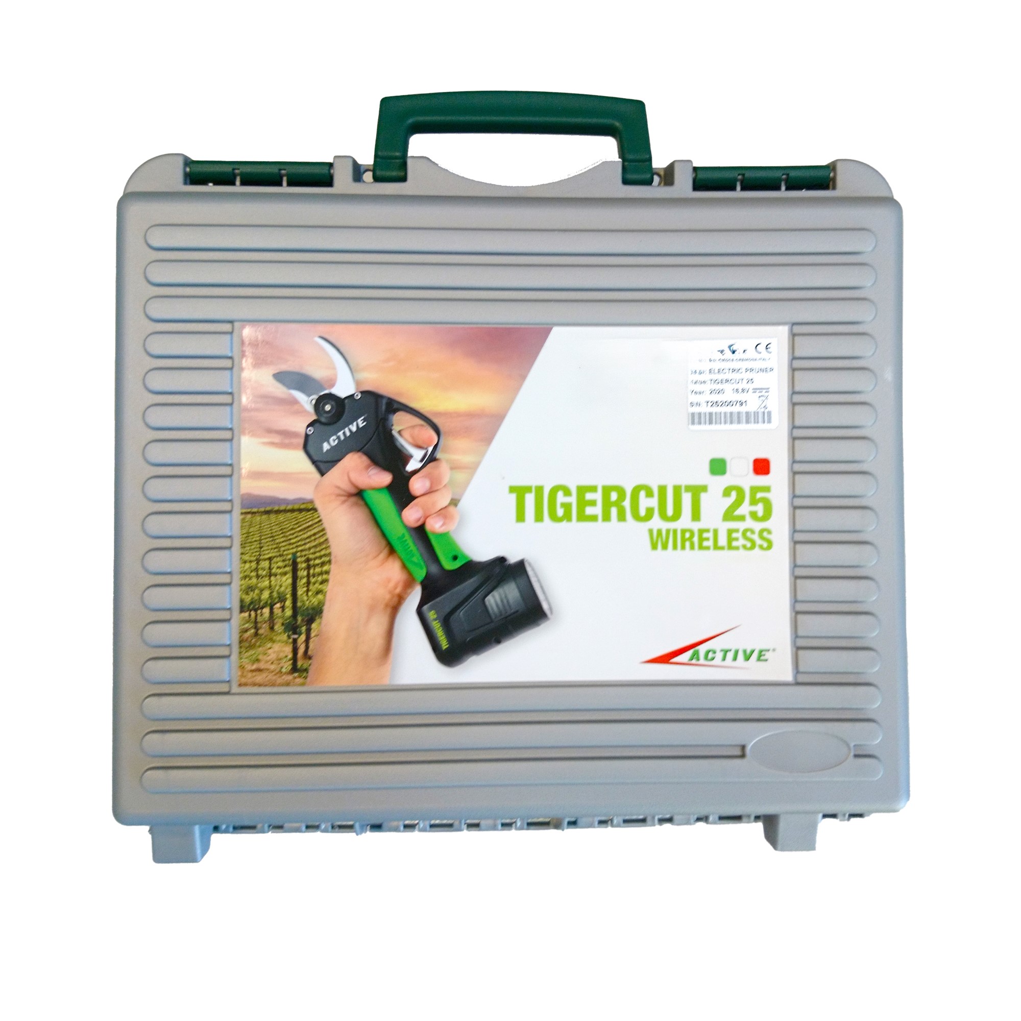 TIGERCUT 25 - Trådløs beskæresaks TC-25 - inkl. ekstra batteripakke