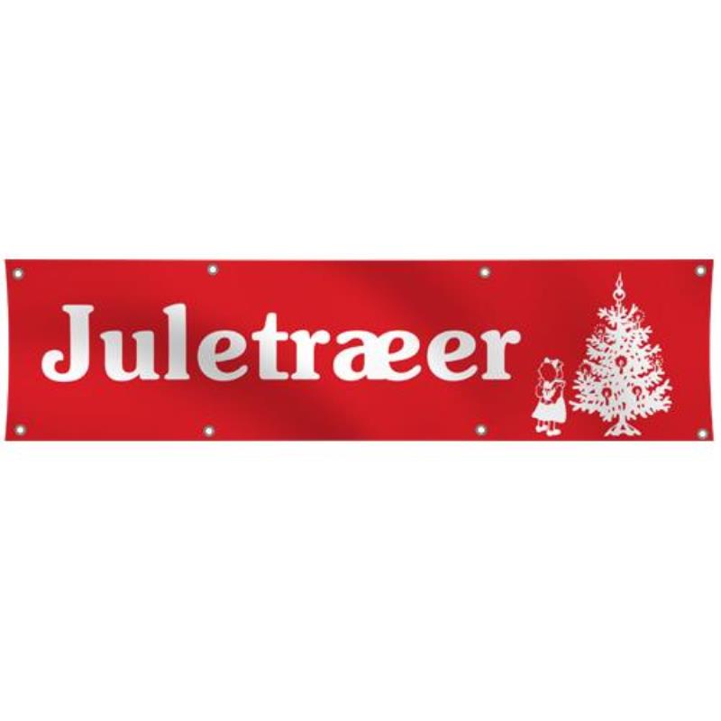 Banner "Juletræer" - 300 x 83 cm