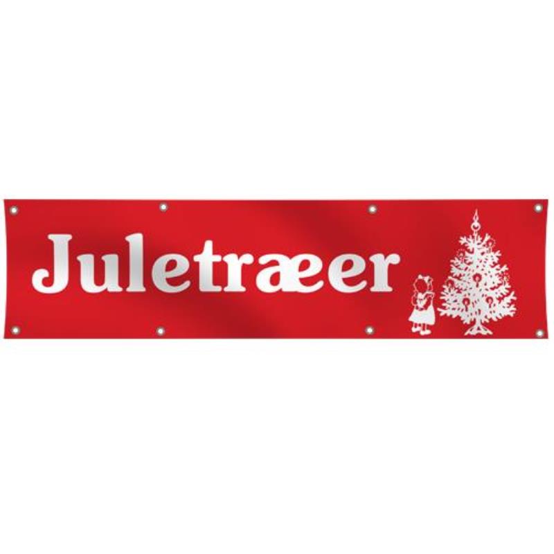 Banderole "Juletræer" - 300 x 83 cm