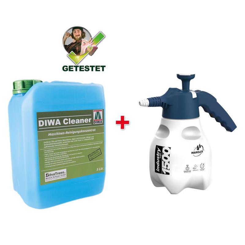 DIWA Reinigungsset DIWA Cleaner 5 l + Marolex Industry Alka line 1500
