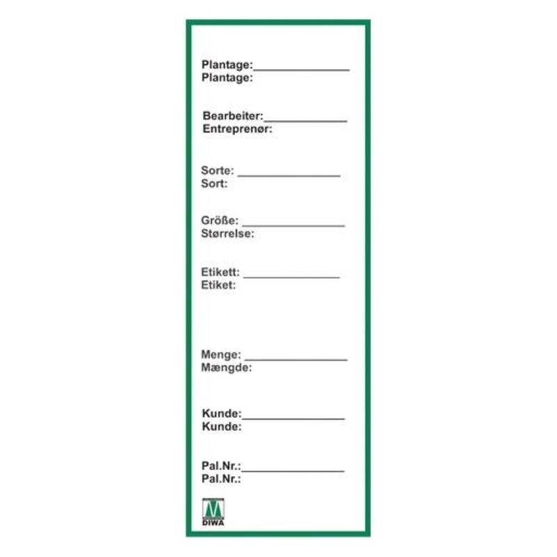 DIWA - Plaque de palette - Neutre-Allemand/Danois
