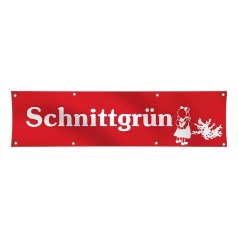 Transparent "Emotion" - Schnittgrün - rot/weiss - PVC-Plane - Digitaldruck