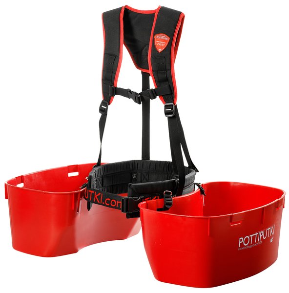 Système de portage pour plantes Pottiputki avec 2 bacs, ceinture de hanche et de poitrine