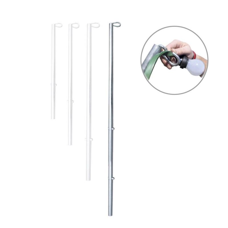 Lichterkettenhalter 3-stufig verstellbar (90 cm - 110 cm - 150 cm) für Bauzaun