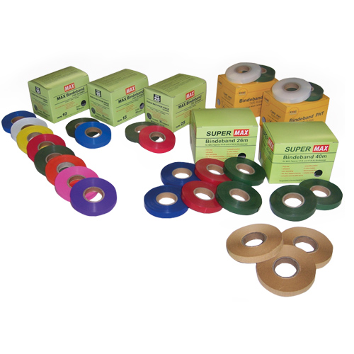 MAX binding tape in various types, colours and thicknesses