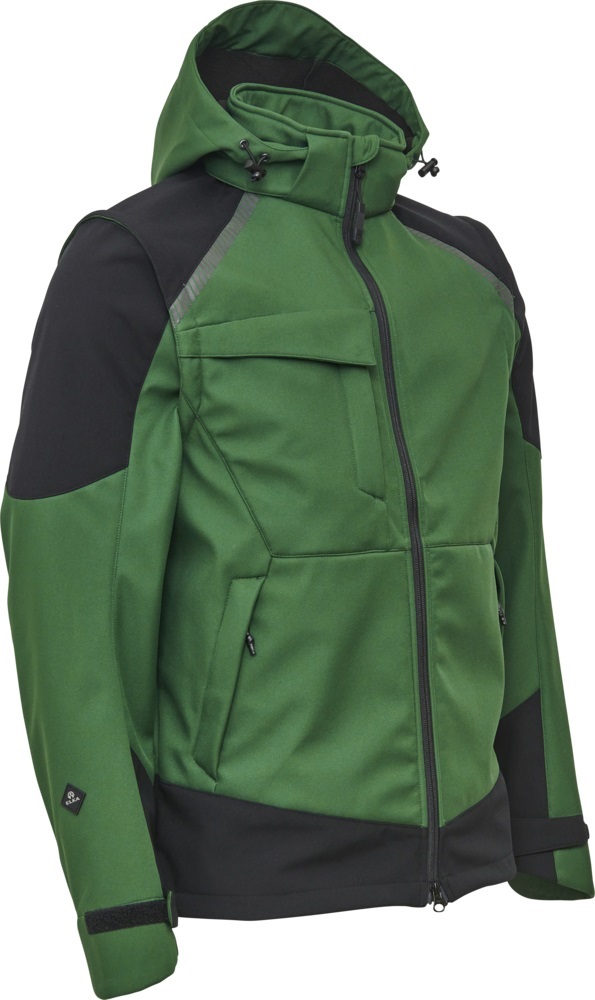 Working Xtreme Softshell Jacket - Åndbar og vandafvisende - grøn/sort