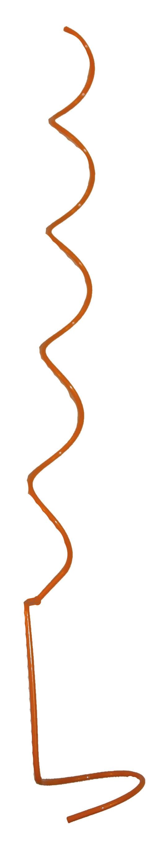 Orange topspiral med ring 100 stk./pakke