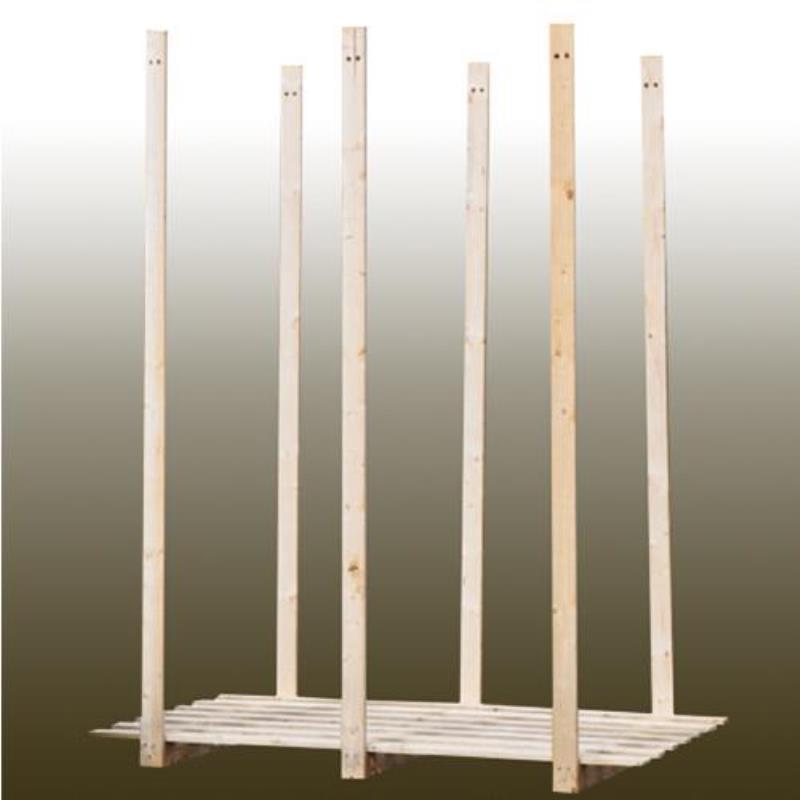 Palettes pour sapins de Noël avec planches