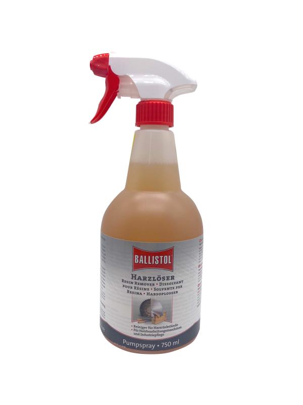 Ballistol spray pour élimination de la résine