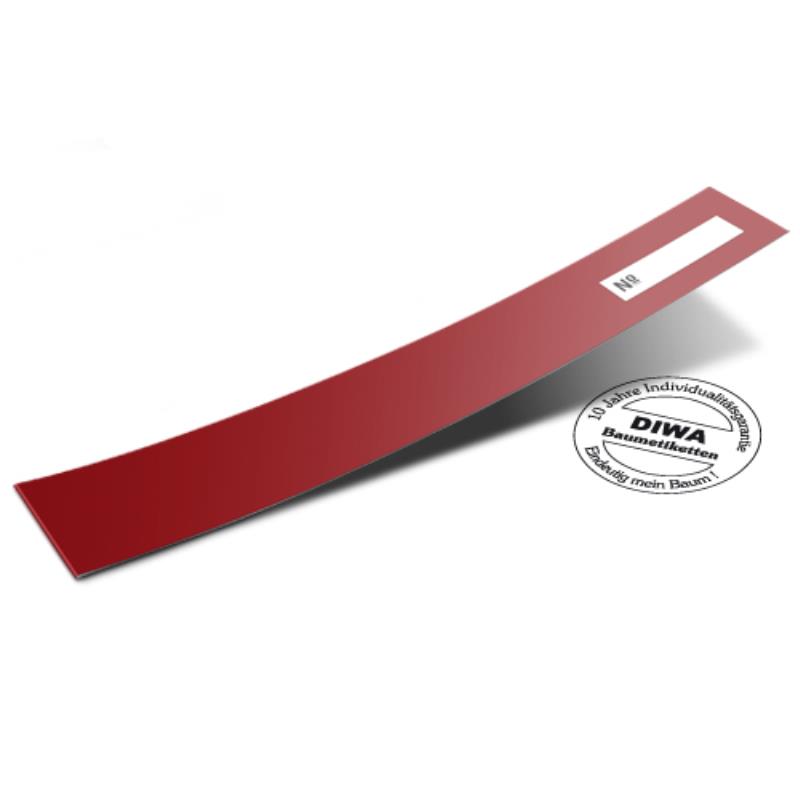 DIWA Premium étiquette - rouge foncé - sans EAN 1 paquet de 1000 unités / 270 x 35 mm