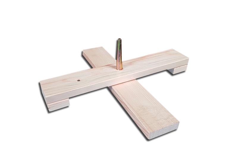 Easyfix Einzelständer 39 cm Holz - vormontiert mit Einschlagdorn